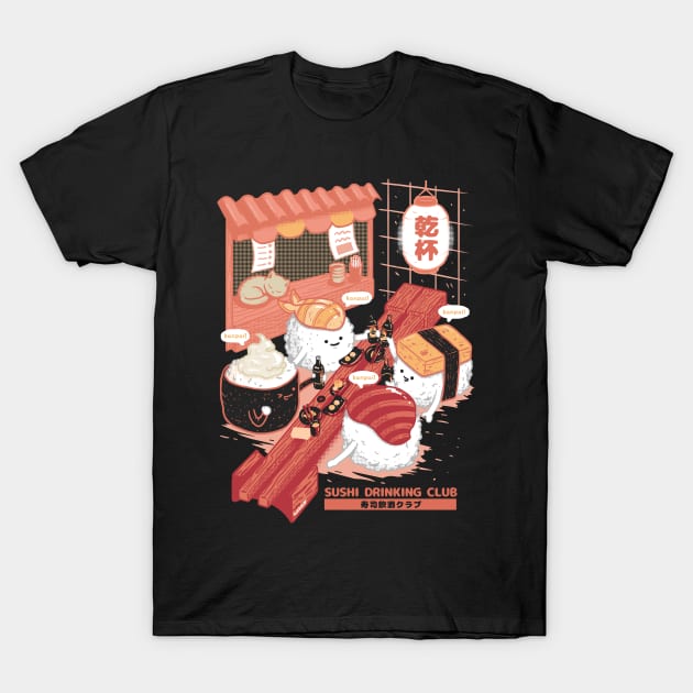 Sushi Drinking Club T-Shirt by wehkid